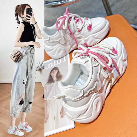 Damen Chunky Sneakers mit innovativem Design und atmungsaktiver Obermaterialstruktur EB