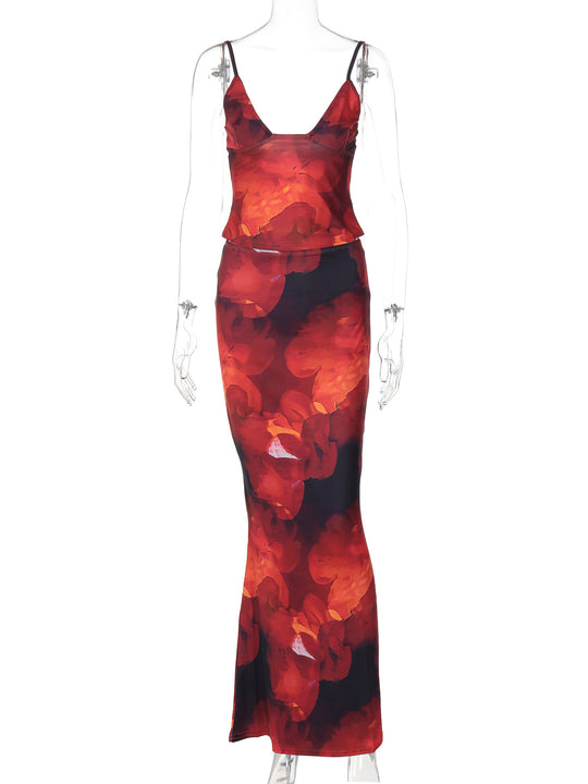 Damen Elegantes und figurbetontes Leopardenset EB