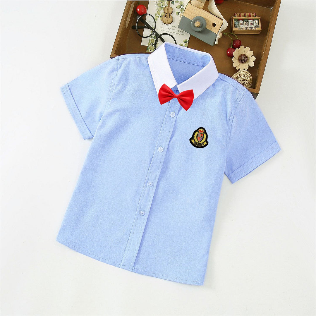 Jungen Elegantes Kurzarmhemd mit Fliege EB