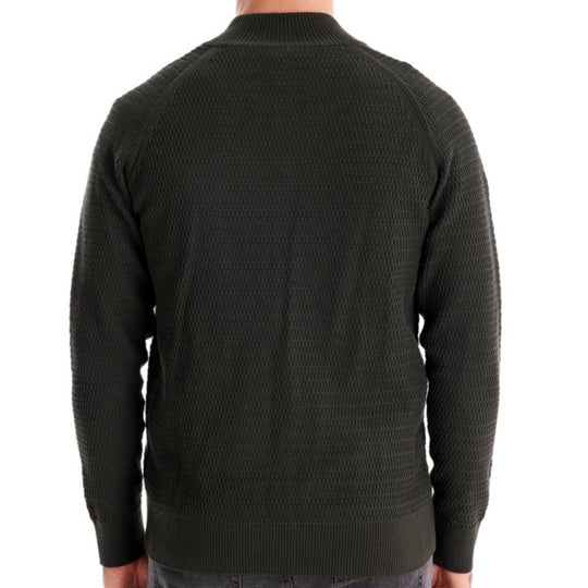 Herren Strickjacke mit strukturiertem Design und praktischen Knöpfen EB