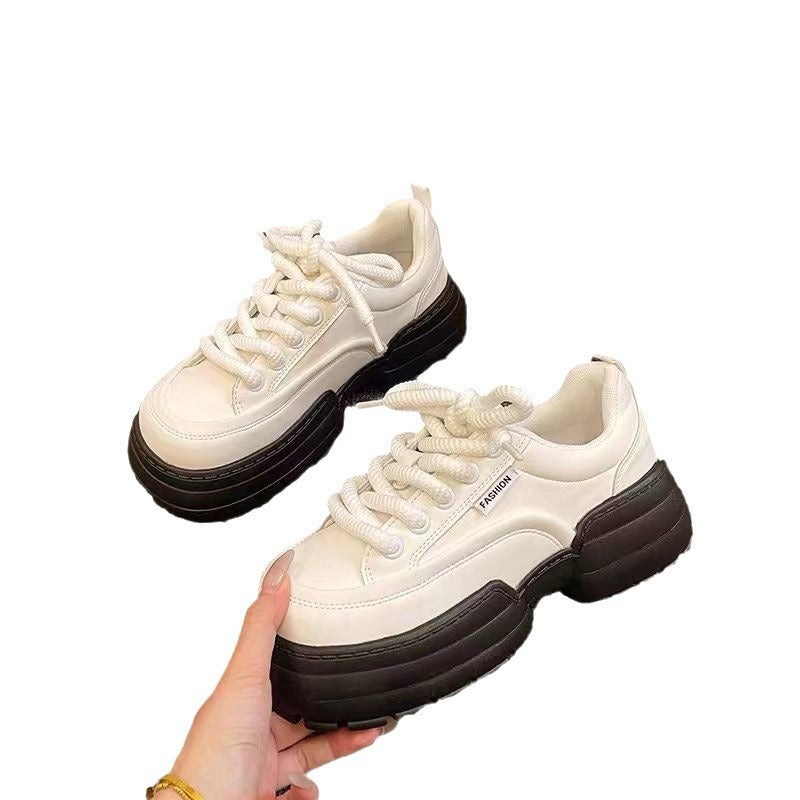 Damen Chunky Sneakers mit modischer Profilsohle und atmungsaktiver Oberflächenstruktur EB