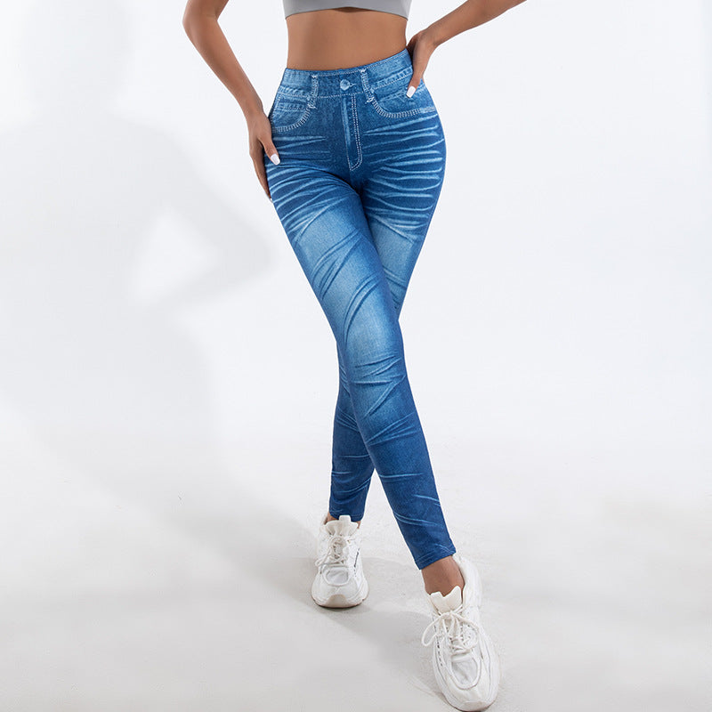 Damen Leggings mit verspielten Cut-Out-Details und dekorativen Bändern EB