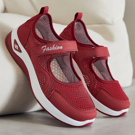 Damen Atmungsaktive Freizeitschuhe mit Klettriemen EB