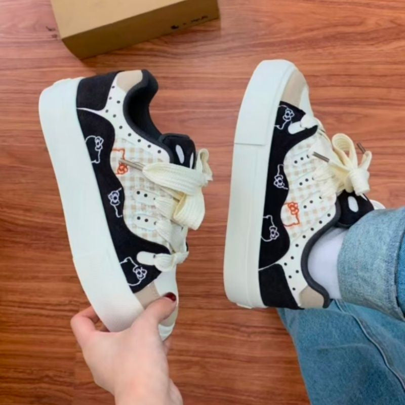 Damen Sportliche Sneaker mit einzigartigem Tiermotiv und bequemer Dämpfung EB