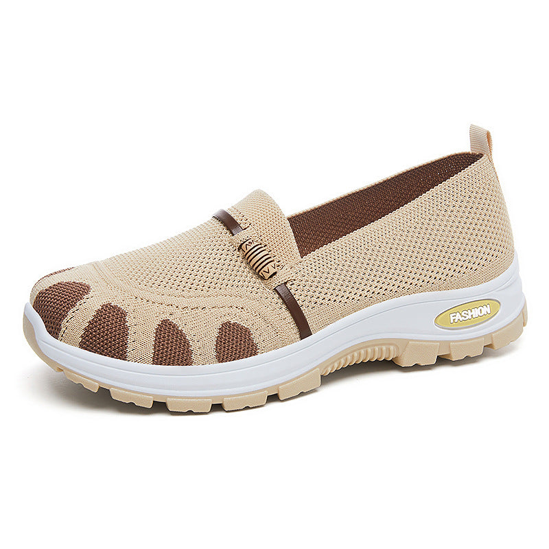 Damen Flexibilität Slip-On Freizeitschuhe mit atmungsaktivem Obermaterial EB