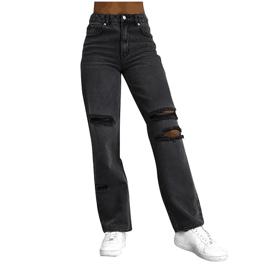 Damen Destroyed Jeans EB