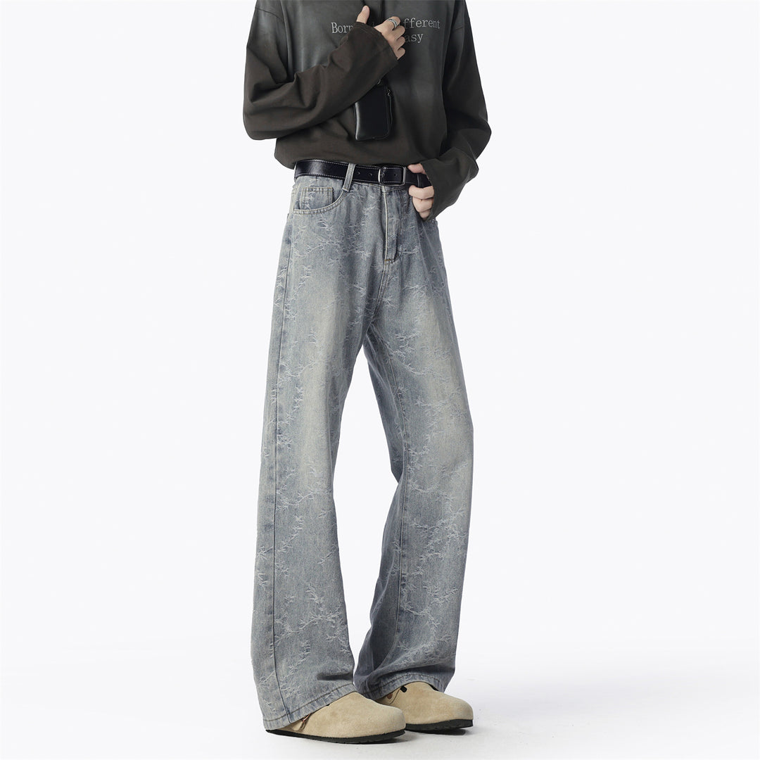 Herren Weite Jeans mit einzigartigem Muster und hohem Tragekomfort EB