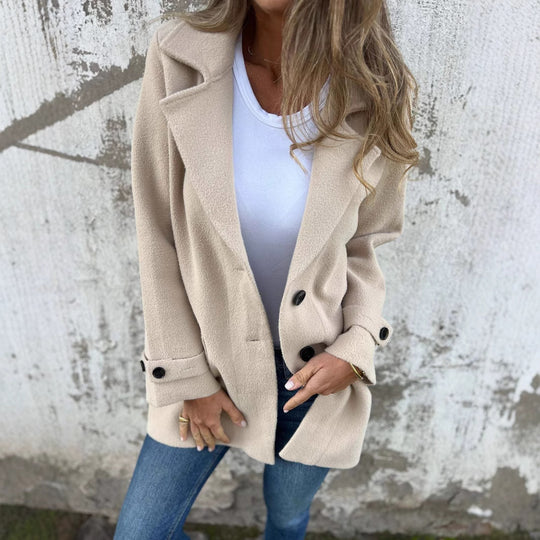 Damen modische Oversized-Manteljacke EB