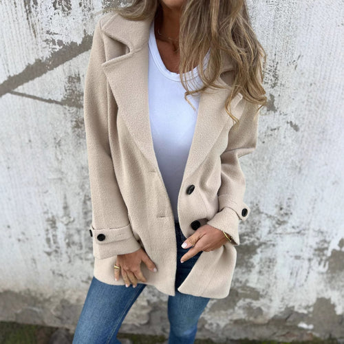 Damen modische Oversized-Manteljacke EB