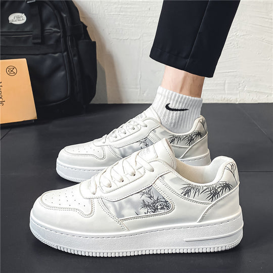 Damen Modische Sneakers mit einzigartigem floralem Motiv EB