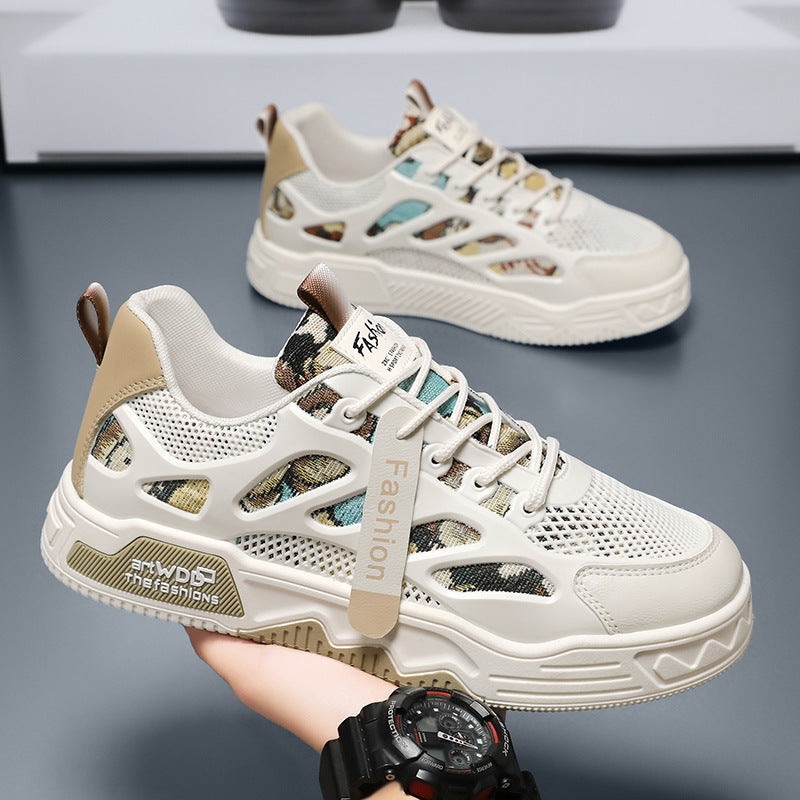 Damen Sportliche Atmungsaktive Sneakers mit modischem Netzdesign EB