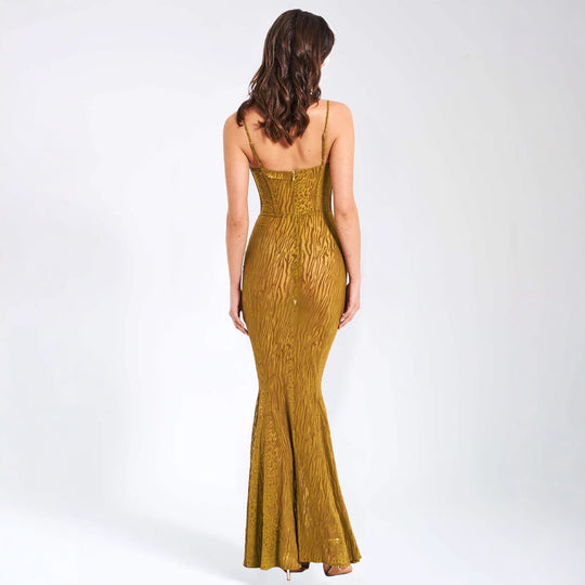 Damen Elegantes und verführerisches Spitzenkleid mit Rüschendetails EB