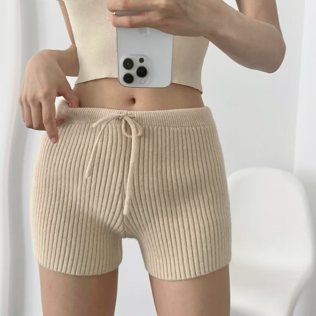 Damen Rippenstrick Shorts EB