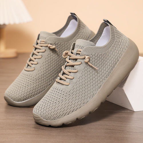 Damen Sportliche Sneakers mit atmungsaktiver Mesh-Oberfläche und flexibler Sohle EB
