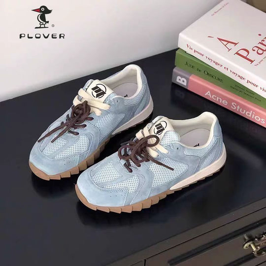 Damen Sportliche Sneakers mit atmungsaktiver Mesh-Oberfläche und stabiler Laufsohle EB