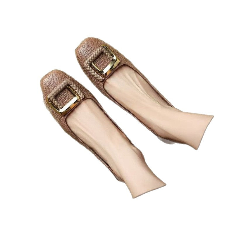 Damen Ballerinas mit eleganter Schnallenverzierung und komfortablem Fußbett EB