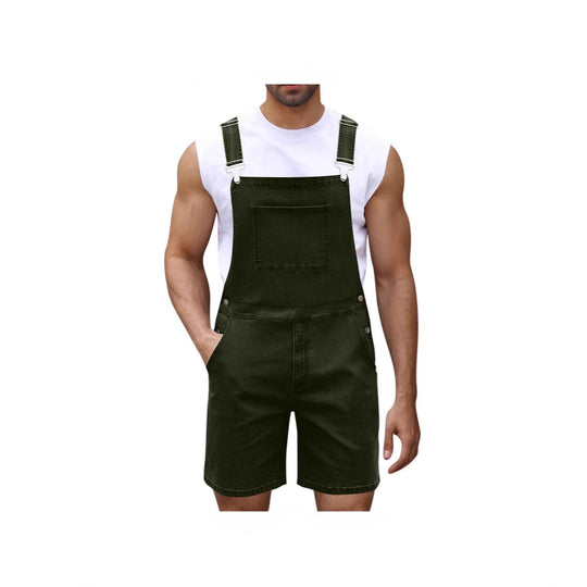 Herren Lässige Denim-Latzhose EB