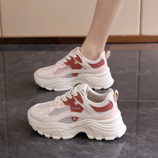 Damen Sportliche Sneakers mit atmungsaktivem Mesh-Obermaterial und stylishem Design EB