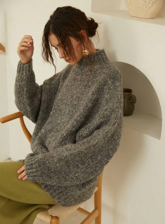 Damen Grobstrick Pullover EB