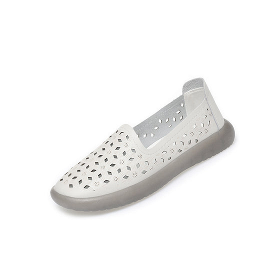Damen Atmungsaktive Slip-On Schuhe mit modischem Lochdesign EB