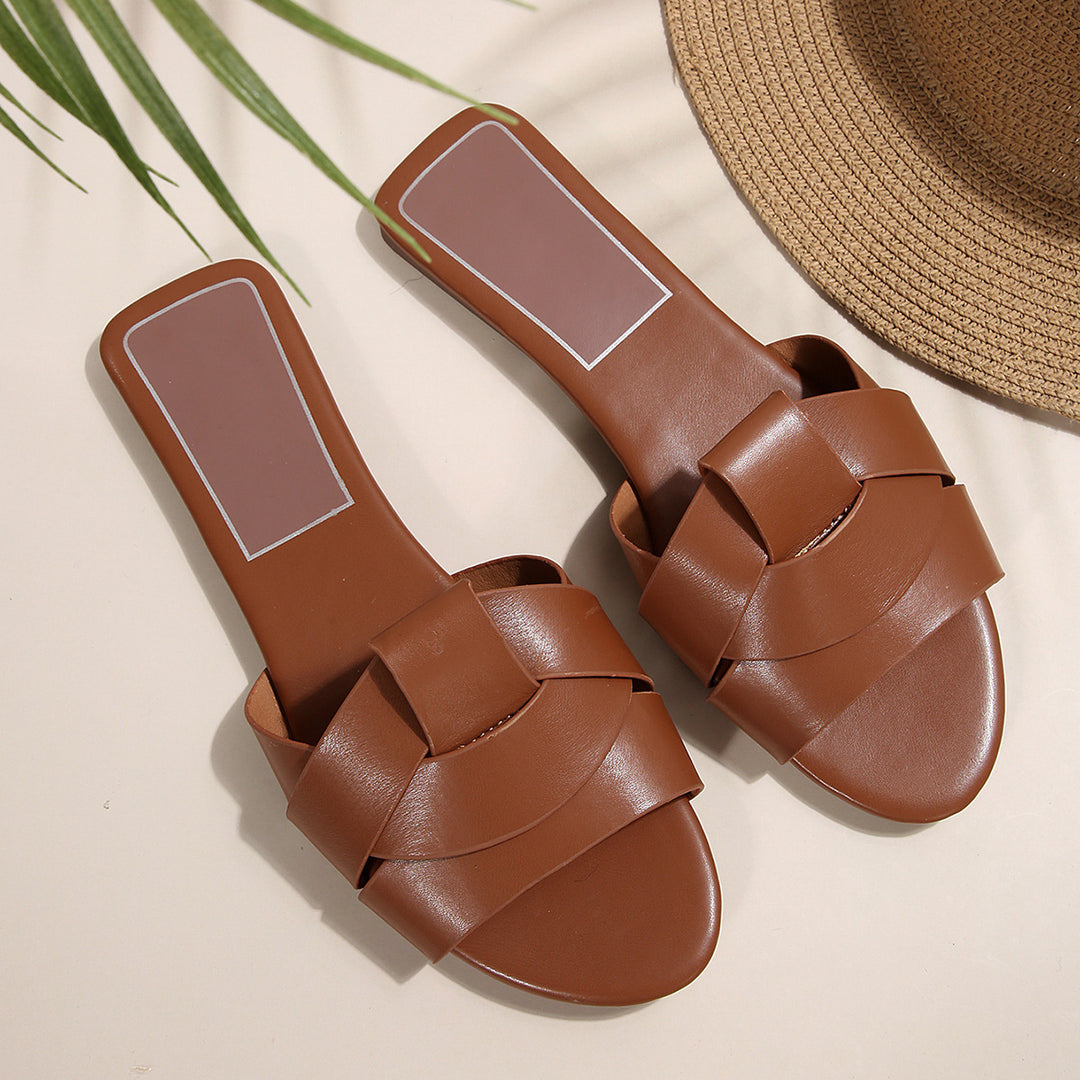 Damen Modische Riemchen-Sandalen mit elegantem Schleifen-Design und komfortabler Fußbettung EB