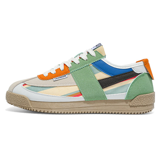 Damen Sportliche Sneakers mit buntem Design und atmungsaktiver Oberfläche EB