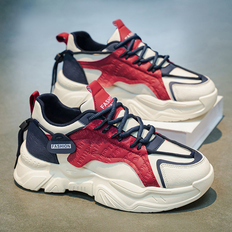 Damen Mode-Sneaker mit strukturiertem Obermaterial und sportlichem Design EB