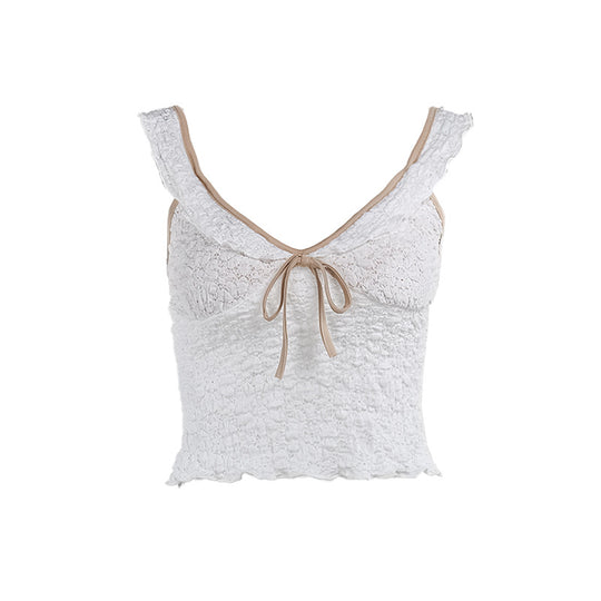 Damen Spitzen-Trägertop mit raffiniertem Design EB