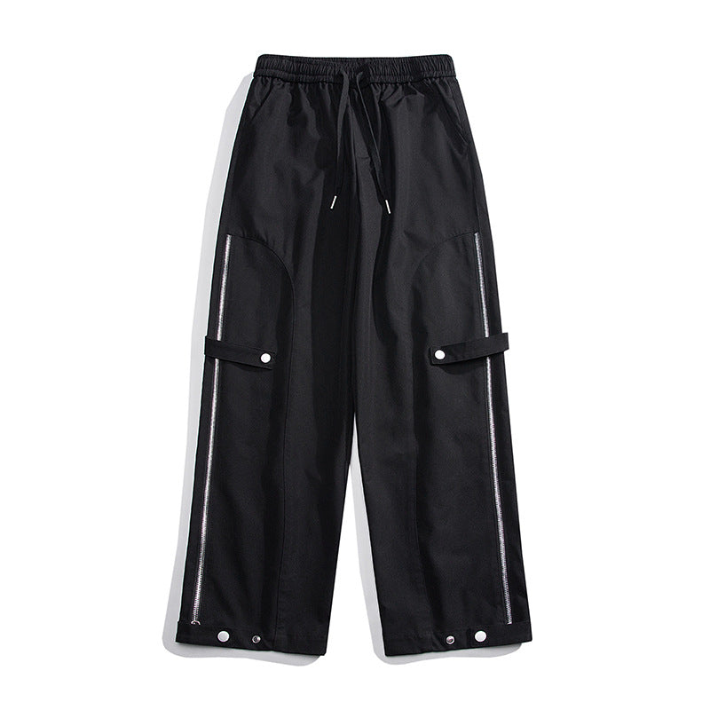 Damen moderne Cargo-Hose mit Reißverschluss und praktischen Taschen EB