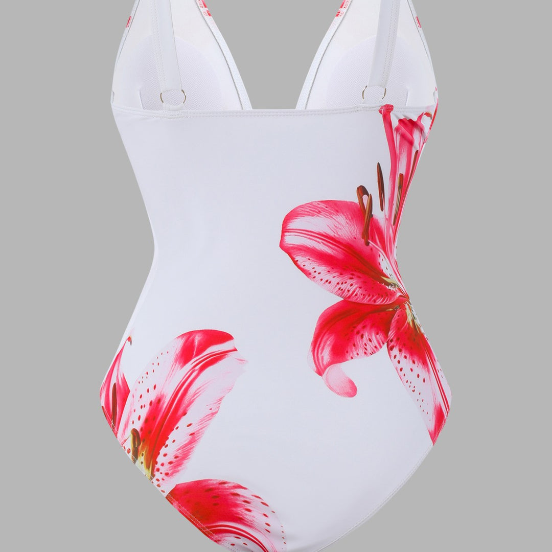 Damen Bademode-Set mit elegantem Blumenmuster EB