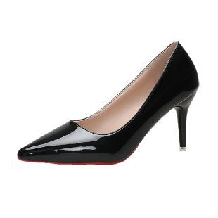 Damen elegante Pumps mit spitzem Zehenbereich und künstlerischem Absatz EB