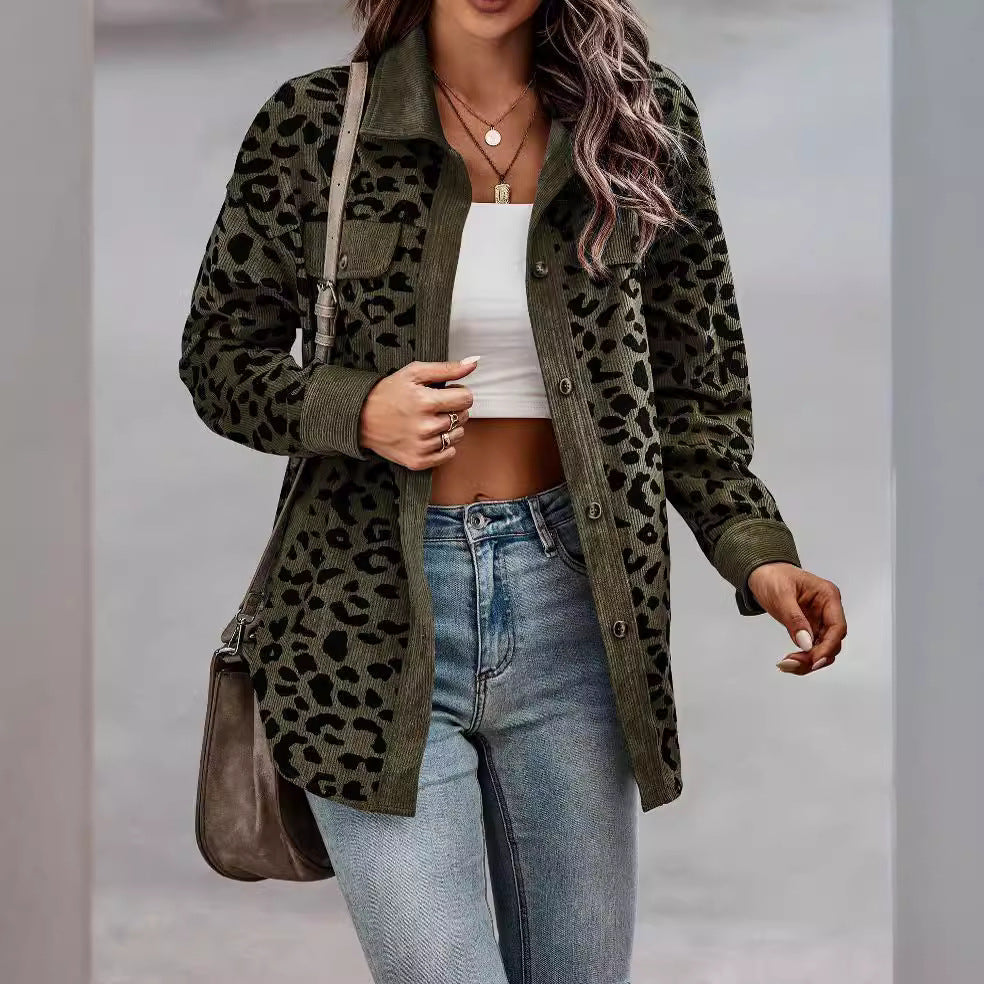Damen lässige und modische Karo-Jacke EB