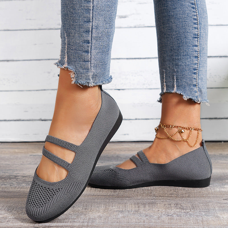 Atmungsaktive Mesh flache Schuhe EB