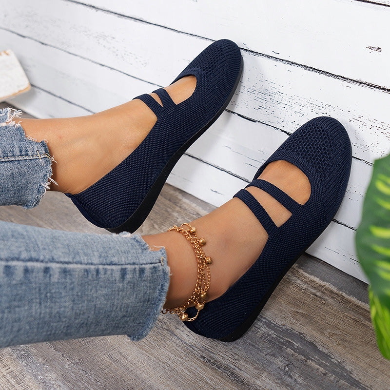 Atmungsaktive Mesh flache Schuhe EB