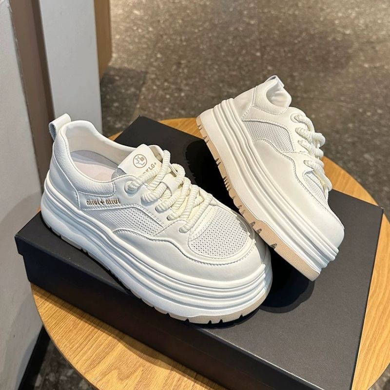 Damen Chunky-Sneaker mit dicker Plattform und atmungsaktivem Obermaterial EB