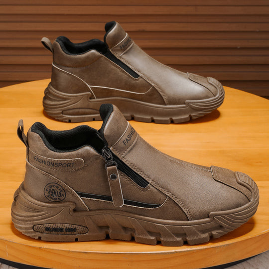 Damen Sportliche Sneaker mit praktischer Reißverschlussöffnung und stoßdämpfender Sohle EB
