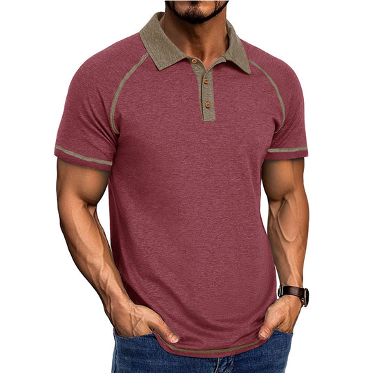 EB | Kurzärmeliges Herren-T-Shirt mit Revers