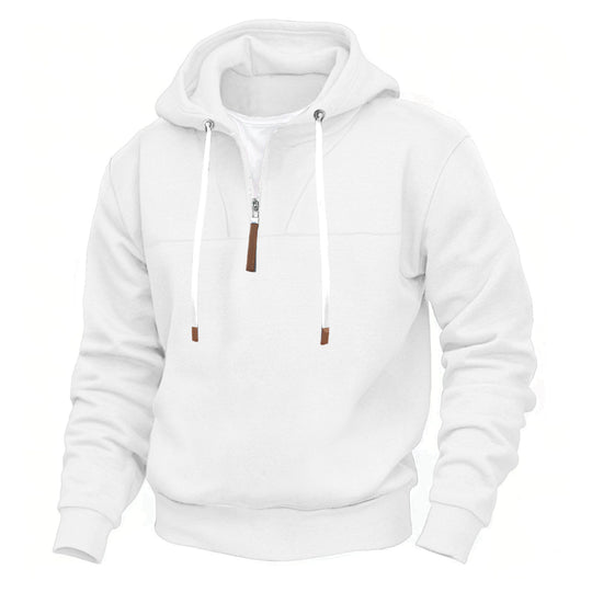 Herren Kapuzenpullover mit halbem Reißverschluss und hochwertigen Materialien EB
