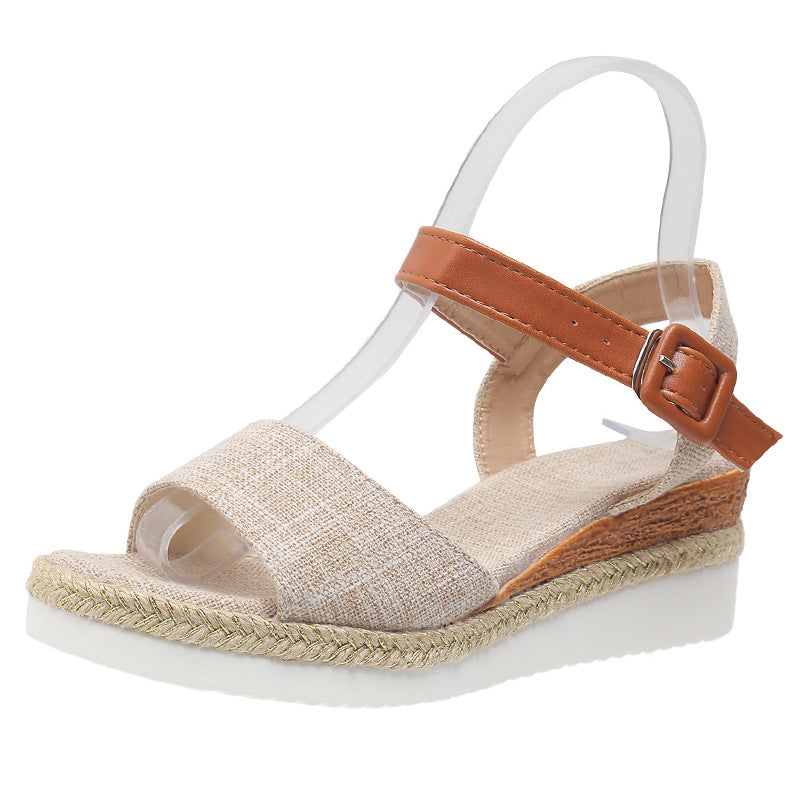 Damen Raffinierte Sandalen im Espadrille-Stil EB