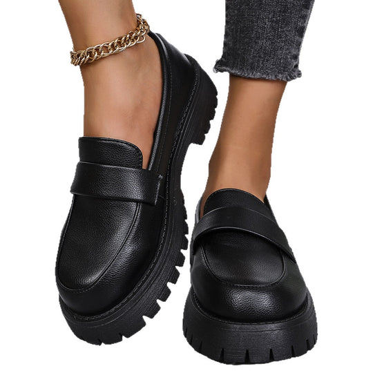 Damen modische Mokassins mit robuster Sohle EB