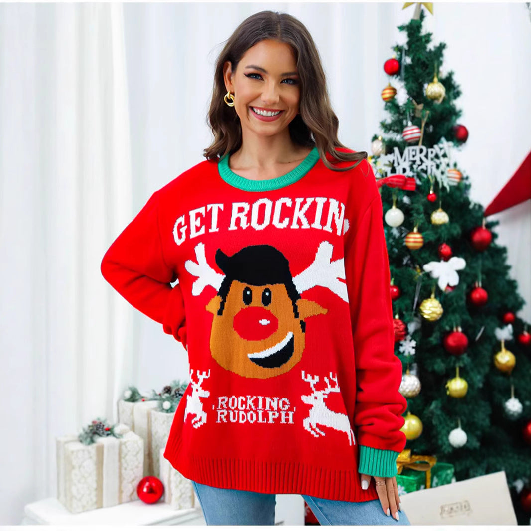 Damen Kuscheliger Weihnachtspullover EB