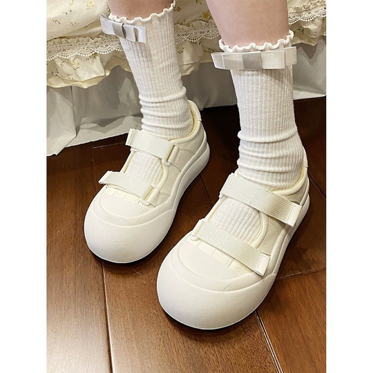 Damen Bequeme Sneakers mit komfortabler Klettverschluss und einzigartigem Design EB