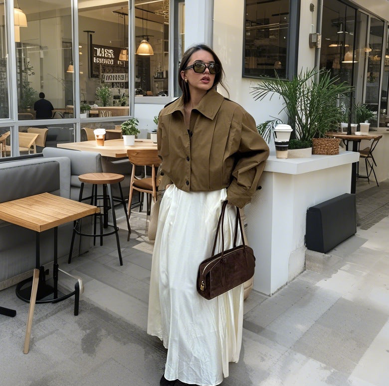 Damen Modische Kurzjacke mit ausgefallenem Schnitt EB