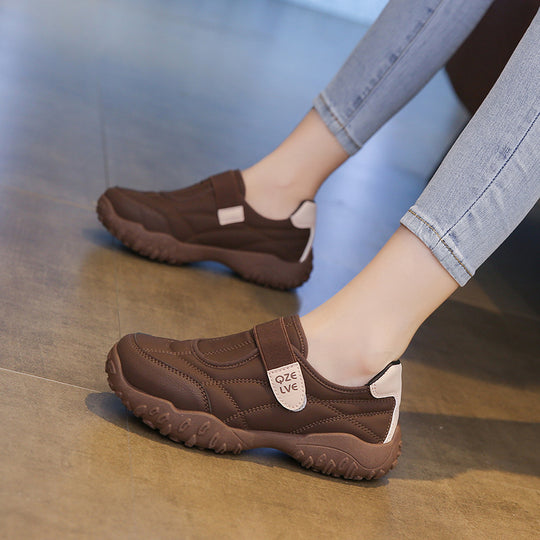 Damen Freizeitschuhe mit elastischem Klettverschluss und rutschfester Sohle EB