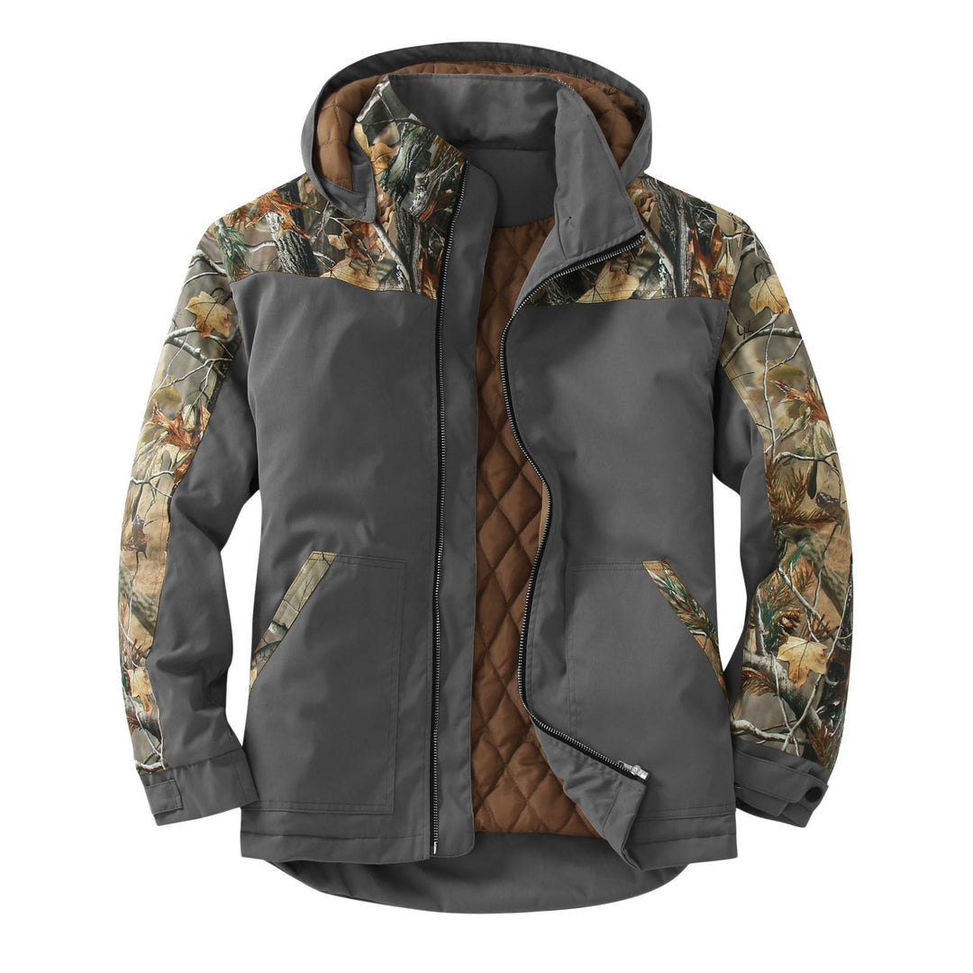 Damen wetterfeste Outdoorjacke mit vielseitigem Camouflage-Design EB