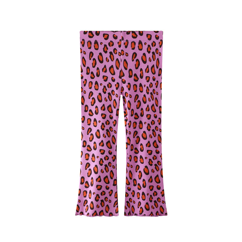 Damen legere Leggings mit animalischem Muster EB