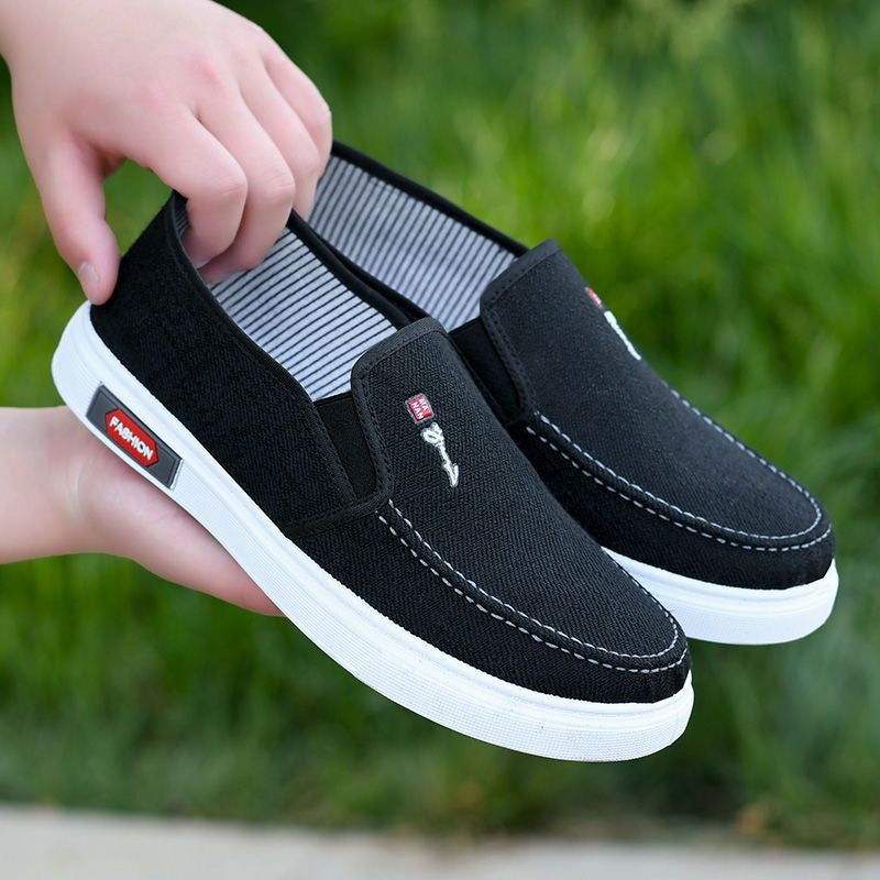 Damen Slip-On Freizeitschuhe mit atmungsaktivem Mesh-Obermaterial EB