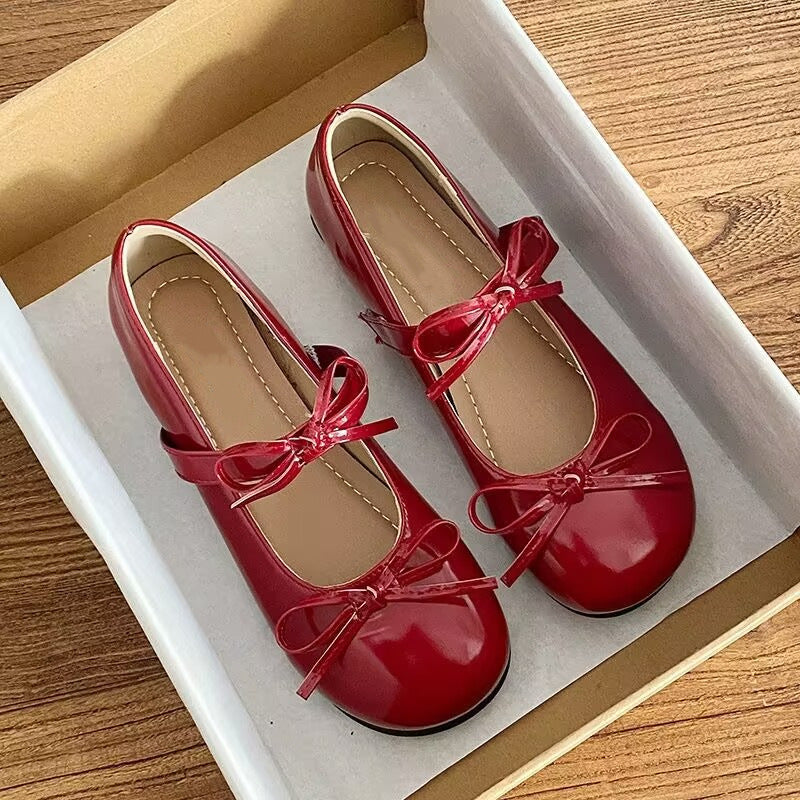 Damen Ballerinas mit dekorativen Schleifen und komfortablem Fußbett EB