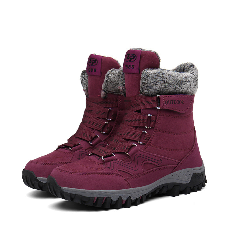 Damen Wasserdichte Winterstiefel mit Fleece-Innenfutter EB