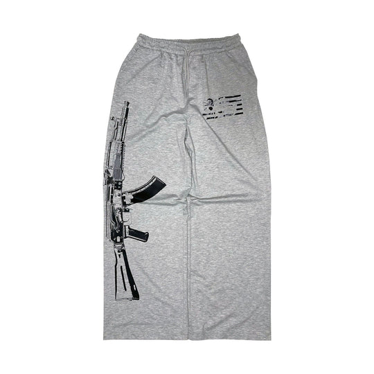 Damen Sweatpants mit einzigartigem Grafikumdruck und elastischem Bund EB